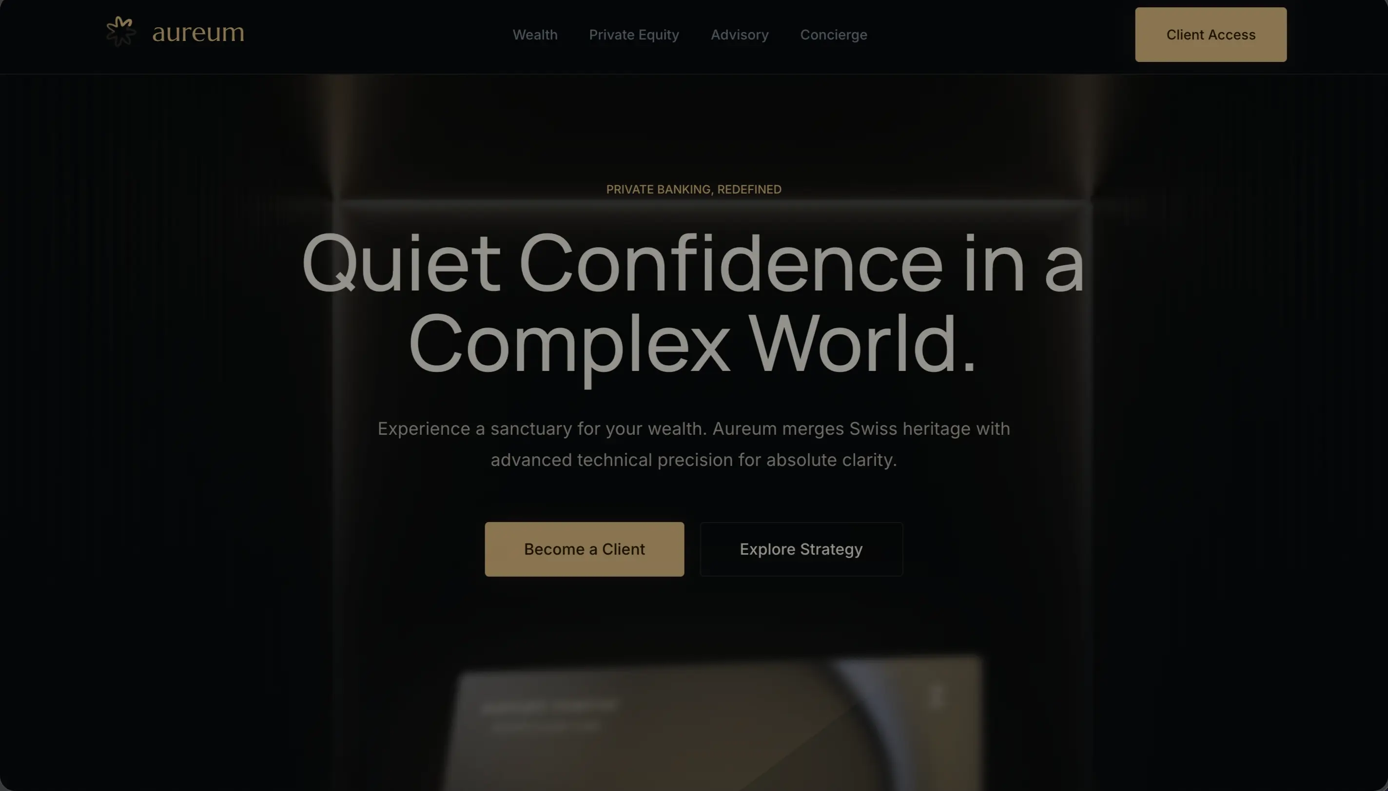 Aureum project interface preview