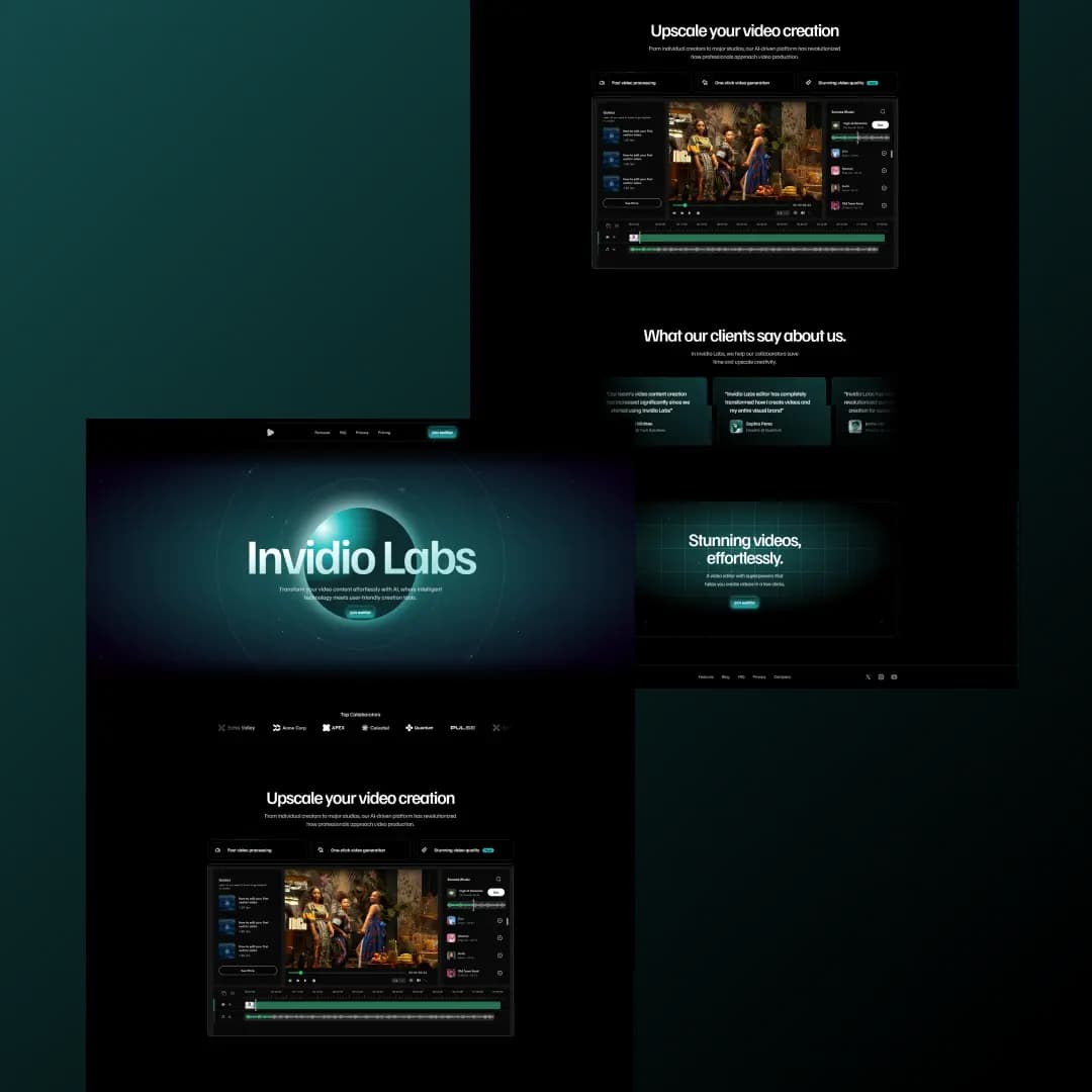 Invidio Labs project preview
